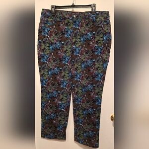 Gloria Vanderbilt Womens Jeans with Vibrant Floral Design